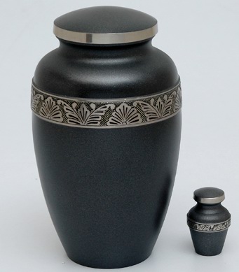 CLASSIC BLACK MAT CREMATION URN
ITEM NO. 6102
MATERIAL:- SOLID BRASS CLASSIC ENGRAVED URN
SIZE:- 25 CMS.
CAPACITY:- 3.50 M.LITER
FINISH:- METELIC BLACK ENGRAVED BAND
PACKING :- SINGLE BOX UNDER 4 PCS MASTER CARTON
Keywords: CLASSIC BLACK ENGRAVED URN