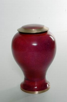 METAL CREMATION ADULT URN
ITEM NO. 6382
DESCRIPTION:- METAL CREMATION URN
SIZE:- 27 CM.
CAPACITY:- 3.50 ML
FINISH:-  REDDISH GLOSSY
PRICE:- 
PACKING:- SINGLE BOX STYRO FOAM UNDER 4 PCS MASTER CARTON.
Keywords: ADULT CREMATION URN
