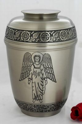 METAL CREMATION ADULT URN
ITEM NO. 6644
DESCRIPTION:- METAL CREMATION URN
SIZE:- 27 CM.
CAPACITY:- 3.50 ML
FINISH:- MAT PEWTER ENGRAVE ANGEL
PRICE:- 
PACKING:- SINGLE BOX STYRO FOAM UNDER 4 PCS MASTER CARTON.

Keywords: ASHES FOR POT