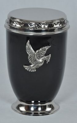METAL CHEAP URN
ITEM NO. 6740
METAL:- BRASS & IRON SHEET 
FINISH:- BLACK ENAMELED SILVER APPLIQUE
SIZE:- 30 CMS.
PACKING:- SINGLE BOX PACKING UNDER 8 PCS MASTER CARTON.

Keywords: CREMATION EUROPEAN URN