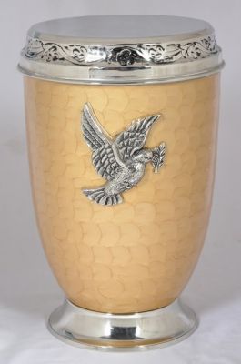 METAL CHEAP URN
ITEM NO. 6744
METAL:- BRASS & IRON SHEET 
FINISH:- YELLOW ENAMELED SILVER APPLIQUE
SIZE:- 30 CMS.
PACKING:- SINGLE BOX PACKING UNDER 8 PCS MASTER CARTON.

Keywords: EUROPEAN METAL URNS