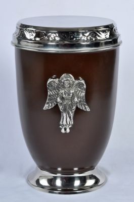 ITEM NO. 6748
DESCRIPTION:- BRASS URN
SIZE:- 30 CMS.
CAPACITY:-3.50 ML
FINISH:-  NICKLE TOP LID & BASE BROWN ENAMELED WITH MOTHER MARRY.
PRICE:-
PACKING:- SINGLE BOX STYRO FOAM UNDER 4 PCS MASTER CARTON
Keywords: FUNERAL URN