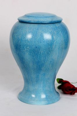 ALUMINIUM CREMATION URN
ITEM NO. 6754
MATERIAL:- ALUMINIUM
DESCRIPTION:- METAL CREMATION URN
SIZE:- 25 CM.
CAPACITY:- 3.50 ML
FINISH:-  BLUE MARBLE
PRICE:- 
PACKING:- SINGLE BOX STYRO FOAM UNDER 4 PCS MASTER CARTON.
Keywords: ASHES FOR POT