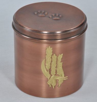PET CREMATION PAW MARK URN
ITEM NO. 6819
MATERIAL:- IRON PET URN.
SIZE:- 16X14 CMS
CAPACITY:- 1.75 ML.
FINISH:- COPPER ANTIQUE ENGRAVED PAW MARK WHEAT STEM IN BRASS.
PRICE:-
PACKING :- SINGLE BOX UNDER 36 PCS MASTER CARTON

Keywords: PET URN