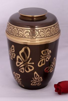 METAL CREMATION ADULT URN
ITEM NO. 6863
DESCRIPTION:- METAL CREMATION URN
SIZE:- 27 CM.
CAPACITY:- 3.50 ML
FINISH:- OILY BRONZE  ENGRAVE  BUTTERFLY
PRICE:- 
PACKING:- SINGLE BOX STYRO FOAM UNDER 4 PCS MASTER CARTON.

Keywords: ASHES FOR POT