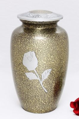ALUMINIUM CREMATION URN
ITEM NO. 6963
MATERIAL:- ALUMINIUM
DESCRIPTION:- METAL CREMATION URN
SIZE:- 27 CM.
CAPACITY:- 3.50 ML
FINISH:- CLASSIC GOLDEN MARBLE SLIVER ENGRAVE ROSE
PRICE:- 
PACKING:- SINGLE BOX STYRO FOAM UNDER 4 PCS MASTER CARTON
Keywords: ADULT CREMATION URN