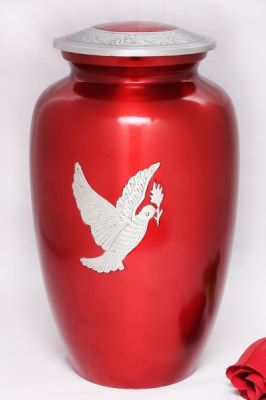 ALUMINIUM CREMATION URN
ITEM NO. 6964
MATERIAL:- ALUMINIUM
DESCRIPTION:- METAL CREMATION URN
SIZE:- 27 CM.
CAPACITY:- 3.50 ML
FINISH:- RED GLOSSY SILVER PEGIN.
PRICE:- 
PACKING:- SINGLE BOX STYRO FOAM UNDER 4 PCS MASTER CARTON
Keywords: ADULT CREMATION URN