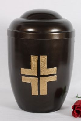 IRON CHEAP URN.
ITEM NO. 7000
DESCRIPTION:- IRON CHEAP URN.
SIZE:- 27 CMS.
CAPACITY:- 3.50 ML
FINISH:-  METALIC BROWN WITH GOLDEN ENGRAVED CROSS.
PRICE:-
PACKING:- SINGLE BOX STYRO FOAM UNDER 4 PCS MASTER CARTON

Keywords: RELIGIOUS URN