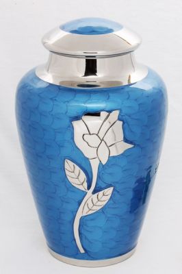 METAL CREMATION URN
ITEM NO. 7045
DESCRIPTION:- METAL CREMATION URN
SIZE:- 25 CM.
CAPACITY:- 3.50 ML
FINISH:- BLUE ENAMELED SILVER ENGRAVED WORK
PRICE:- 
PACKING:- SINGLE BOX STYRO FOAM UNDER 4 PCS MASTER CARTON.

Keywords: ADULT CREMATION URN