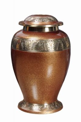 METAL CREMATION URN
ITEM NO. 7056
DESCRIPTION:- METAL CREMATION URN
SIZE:- 27 CM.
CAPACITY:- 3.50 ML
FINISH:-  DOME TOP BLACK ENGRAVED WORK.
PRICE:- 
PACKING:- SINGLE BOX STYRO FOAM UNDER 4 PCS MASTER CARTON.

Keywords: ADULT CREMATION URN