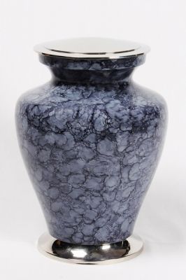 METAL CREMATION URN
ITEM NO. 7076
DESCRIPTION:- METAL CREMATION URN
SIZE:- 26 CM.
CAPACITY:- 3.50 ML
FINISH:-  MARBLE BLUE SILVER LID & BASE.
PRICE:- 
PACKING:- SINGLE BOX STYRO FOAM UNDER 4 PCS MASTER CARTON.

Keywords: ASHES FOR POT