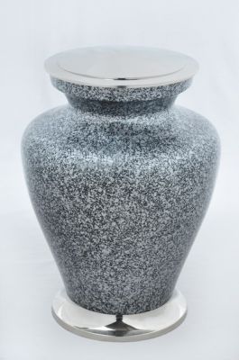 METAL CREMATION URN
ITEM NO. 7123
DESCRIPTION:- METAL CREMATION URN
SIZE:- 26 CM.
CAPACITY:- 3.50 ML
FINISH:-  MARBLE GREEN SILVER LID.
PRICE:- 
PACKING:- SINGLE BOX STYRO FOAM UNDER 4 PCS MASTER CARTON.

Keywords: FUNERAL URN