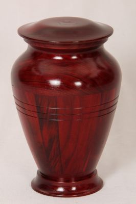 WOODEN URN
ITEM NO. 7141L
DESCRIPTION:-  WOODEN RELIGIOUS URN
SIZE:- 21X14 CM, 
CAPACITY:- 1.500 ML, 
FINISH:-  ROSE WOOD FINISH.
PRICE:-
PACKING:- SINGLE BOX STYRO FOAM UNDER 8 PCS MASTER CARTON

Keywords: RELIGIOUS URN