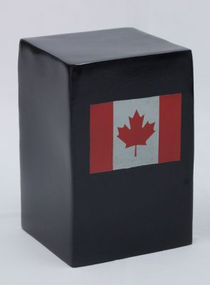 ALUMINIUM URN
ITEM NO. 7240
DESCRIPTION:- ALUMINIUM RECTANGLE URN
SIZE:-  23X13X15 CMS.
CAPACITY:-2.50 ML
FINISH:-  BLACK WITH CANADIAN NATIONAL FLAG
PRICE:-
PACKING:- SINGLE BOX STYRO FOAM UNDER 4 PCS MASTER CARTON

Keywords: FUNERAL URN
